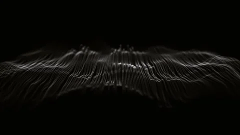 Minimal Design Waving Mesh Lines Background Stock Footage 264030372