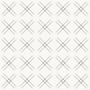 Minimal diagonal cross pattern seamless in line design, geometric, abstract Stockillustratie