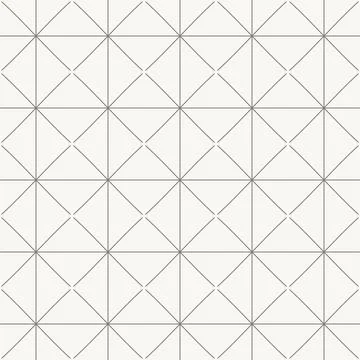 Minimal diagonal diamond grid pattern, seamless pattern in line design. diamond Stock Illustration