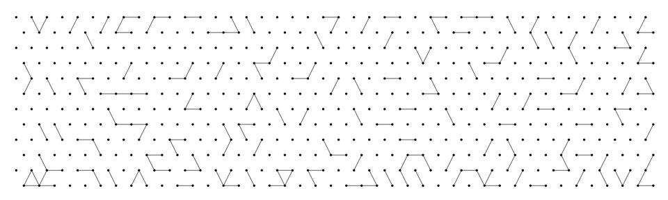 Minimal Diamond Network Pattern With Dots Lines Illustrazione stock