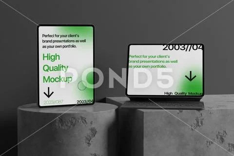 Minimal Digital Device Mockup PSD-sjabloon
