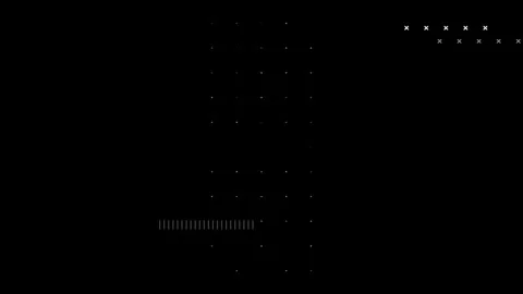 Minimal Digital Dot Matrix Grid Background with Animated Data Markers Stock Footage 336981252