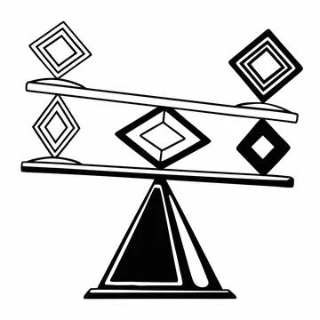 Minimal Digital Geometric Graphic Stock Illustration