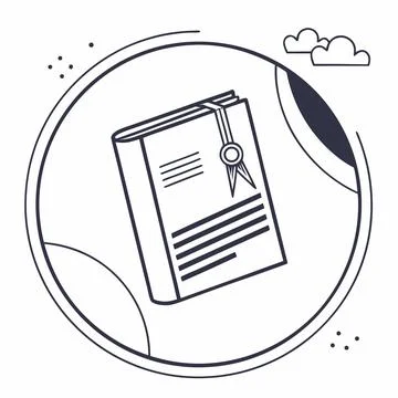 Minimal Document Page Icon Vector for Office Files and Records Stock Illustration