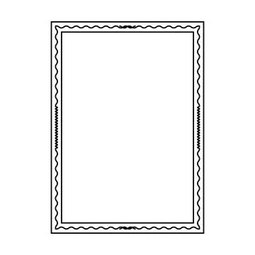 Minimal double outline rectangle frame vector illustration for modern templat 库存插图