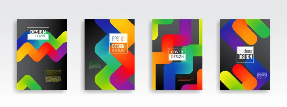Minimal dynamic cover design. Stock Illustration