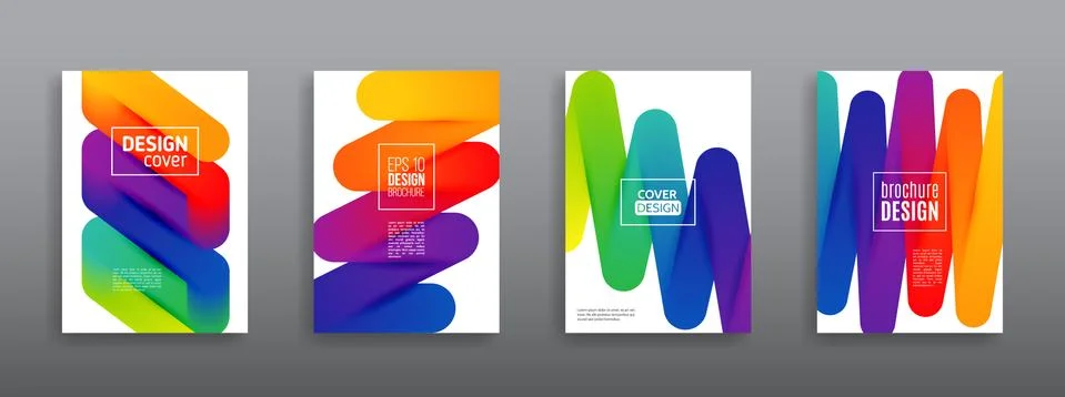Minimal dynamic cover design. Stock Illustration