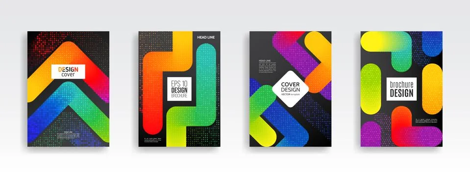 Minimal dynamic cover design. Stock Illustration
