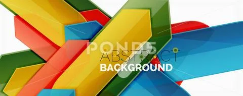 Minimal dynamic geometric background Stock Illustration