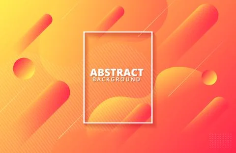 Minimal dynamic gradient shapes background. Background template for banner, w Stock Illustration