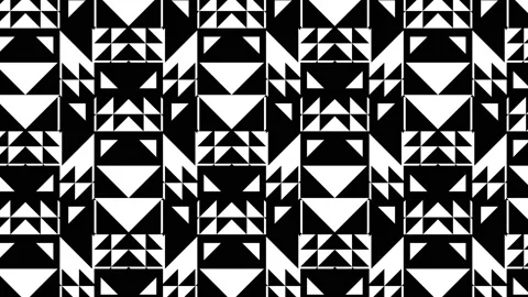Minimal dynamic pattern with basic geometric shapes background Stock Footage 157717459