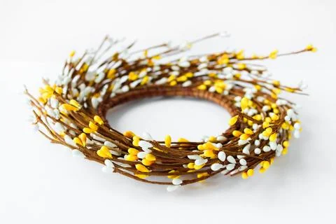 Minimal Easter composition with place for text Stock Photos