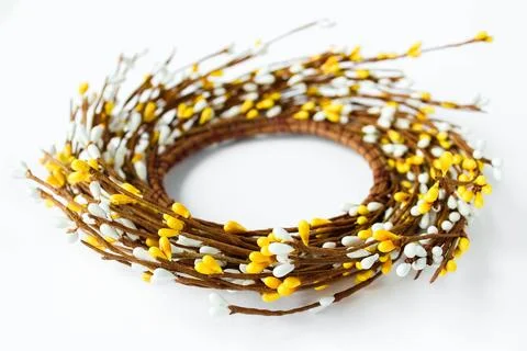 Minimal Easter composition with place for text Stock Photos