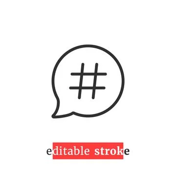 Minimal editable stroke relevant icon Stock Illustration