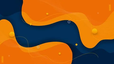 Minimal element make dynamic wave background,  modern shape overlap backdrop Stock Illustration