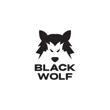 Minimal face modern wolf logo symbol icon vector graphic design illustratio.. Stock Illustration