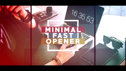 Minimal Fast Opener ~ After Effects Project #90368357
