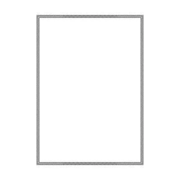 Minimal fine line rectangle border frame vector illustration Stock Illustration