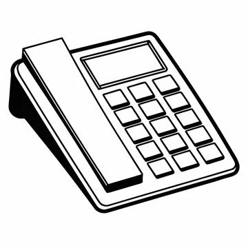 Minimal Flat Calculator Vector Illustration Stock Illustration