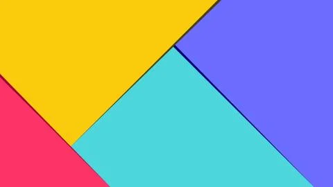 Minimal flat geometric background design. Dynamic shapes composition. Abstrac Stock Illustration