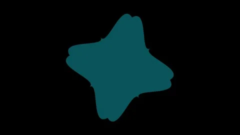 Minimal Flat Geometric Shapes and Badge Frame Video Loop Overlay Stock Footage 345923456