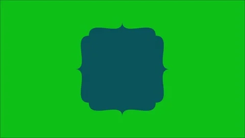 Minimal Flat Geometric Shapes and Badge Frame Video Loop Overlay Stock Footage 345923500