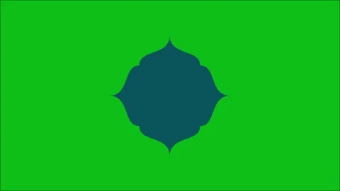 Minimal Flat Geometric Shapes and Badge Frame Video Loop Overlay Stock Footage 345923524
