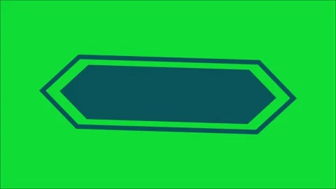 Minimal Flat Geometric Shapes and Badge Frame Video Loop Overlay Stock Footage 345923535