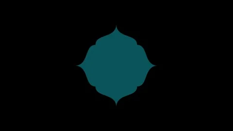 Minimal Flat Geometric Shapes and Badge Frame Video Loop Overlay 库存影片 345923537