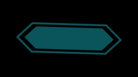 Minimal Flat Geometric Shapes and Badge Frame Video Loop Overlay Stock Footage 345923543