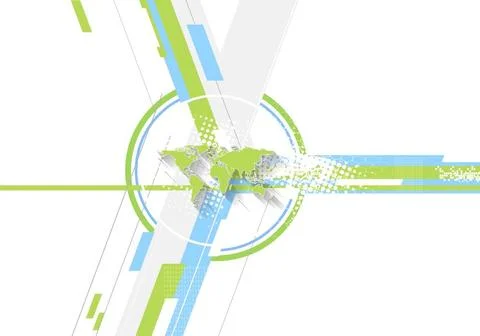 Minimal flat tech bright background Minimal flat tech bright background. V... Foto stock