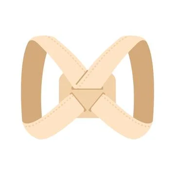 Minimal flat vector illustration of a modern orthopedic posture corrector b.. Stock Illustration