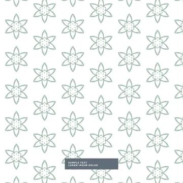 Minimal flower pattern background Stock Illustration