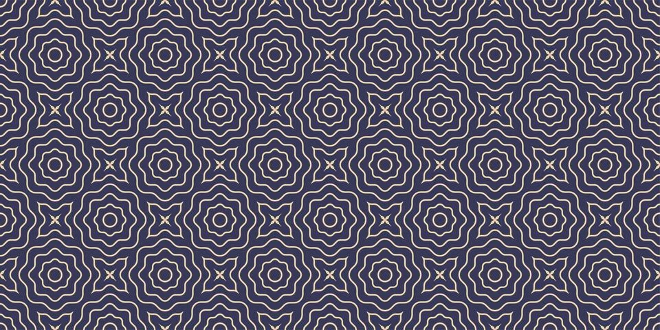 Minimal flower seamless abstract pattern background ornamental design Stock-Illustration
