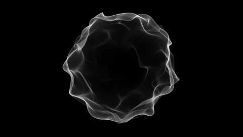 Minimal Fluid Sphere Motion Background Stock Footage 340248906
