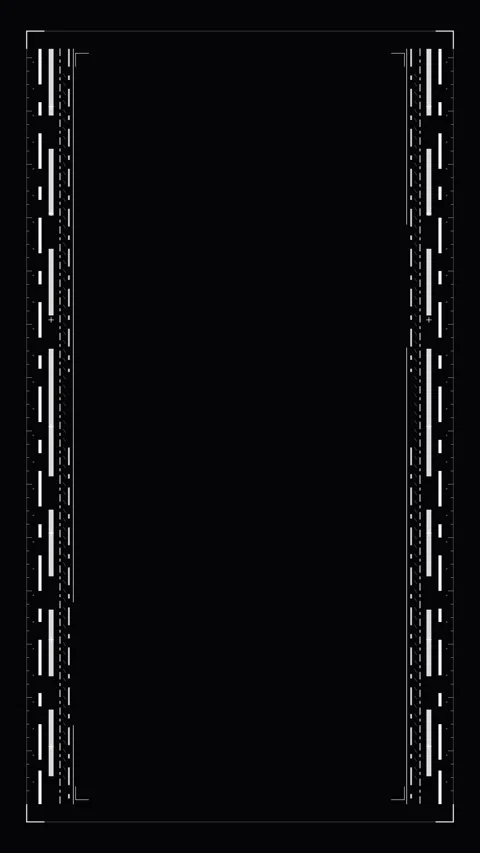 Minimal frame border animation loop with black background elements Stock Footage 346648061