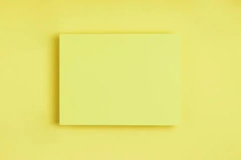 Minimal frame geometric composition mock up. Blank sheet of paper postcard on Stock Photos