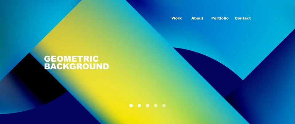 Minimal geometric abstract background. Circle and line design. Trendy techno Stock Illustration