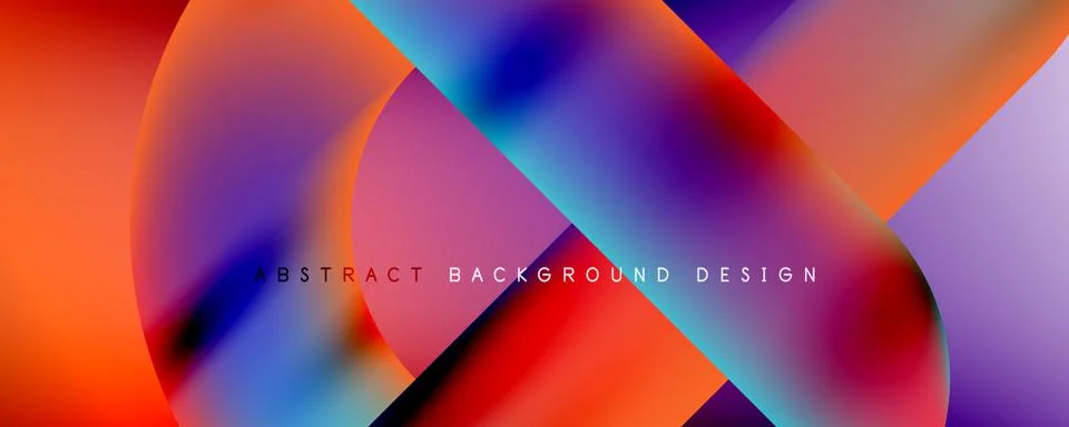 Minimal geometric abstract background. Circle and line design. Trendy techno Stock Illustration
