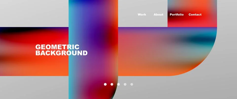 Minimal geometric abstract background. Circle and line design. Trendy techno Stock Illustration