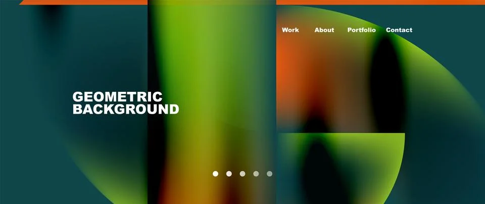 Minimal geometric abstract background. Circle and line design. Trendy techno Stock Illustration