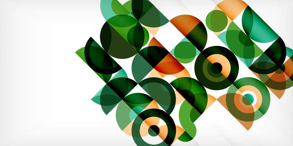 Minimal geometric abstract background. Circle square and triangle design. Trendy イラスト素材