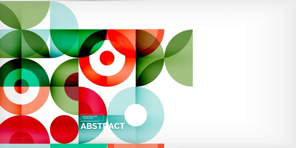 Minimal geometric abstract background. Circle square and triangle design. Trendy イラスト素材