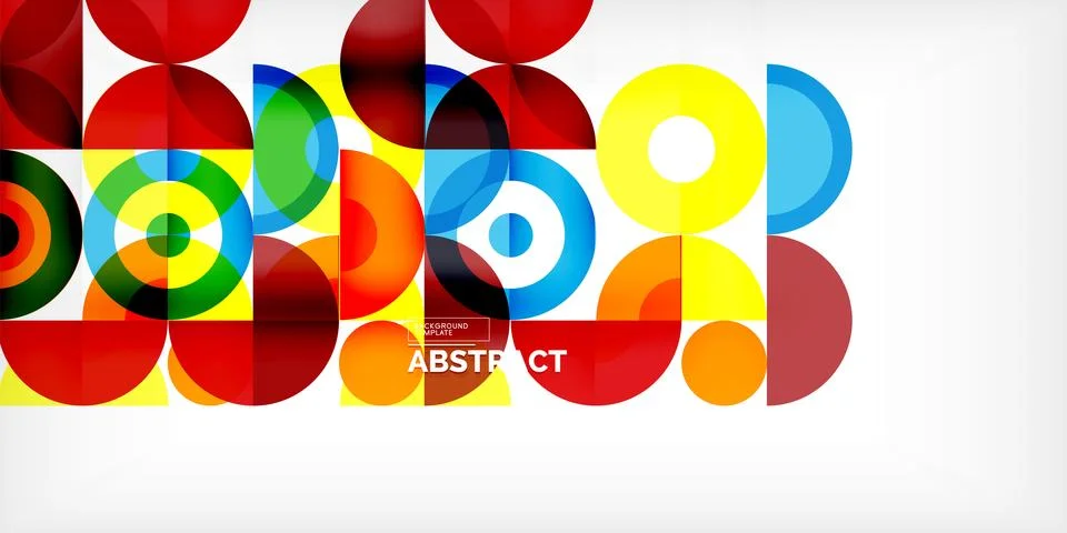 Minimal geometric abstract background. Circle square and triangle design. Trendy イラスト素材