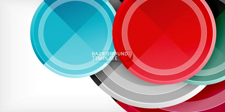 Minimal geometric abstract background. Circle triangle design Stock Illustration