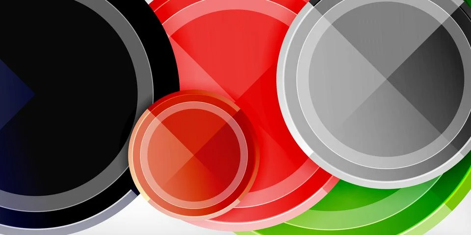 Minimal geometric abstract background. Circle triangle design 스톡 일러스트