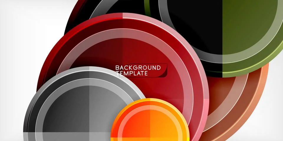 Minimal geometric abstract background. Circle triangle design Illustrazione stock