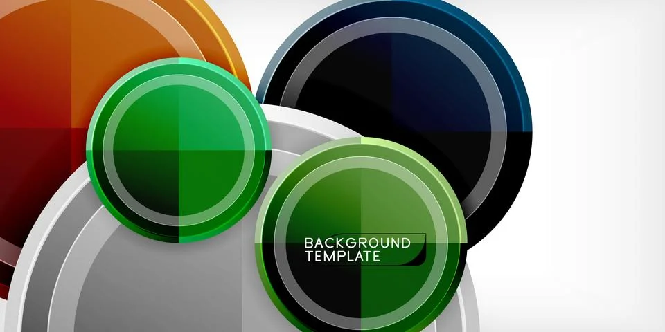 Minimal geometric abstract background. Circle triangle design Stock Illustration