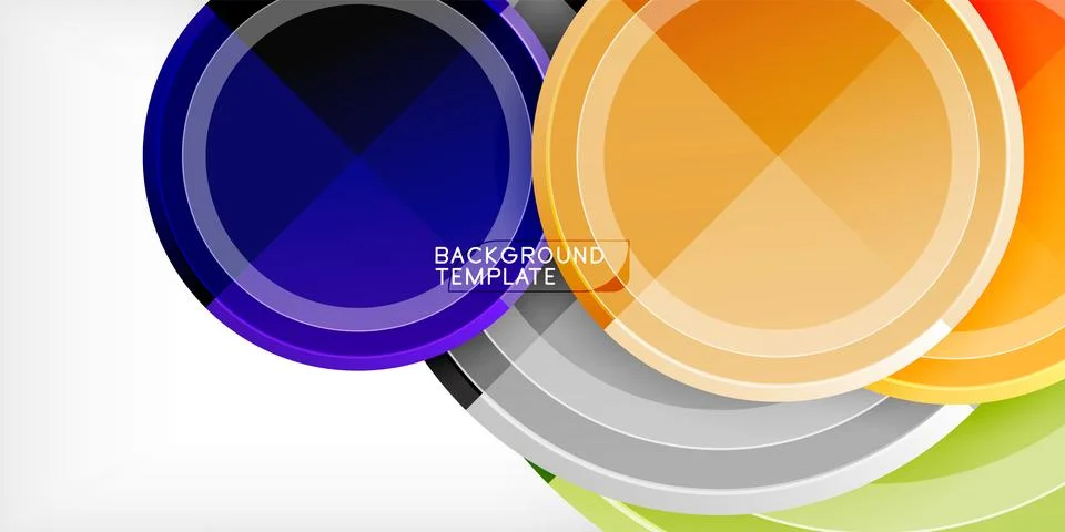 Minimal geometric abstract background. Circle triangle design Stock Illustration