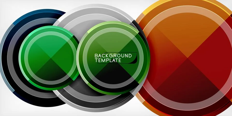 Minimal geometric abstract background. Circle triangle design Illustrazione stock